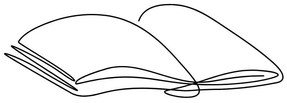 Illustration of a finished book