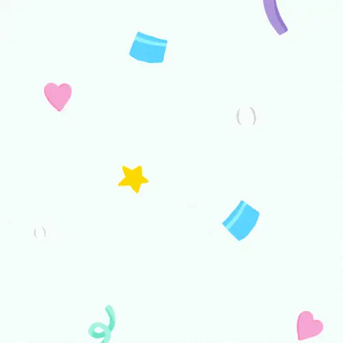 Background confetti on the left